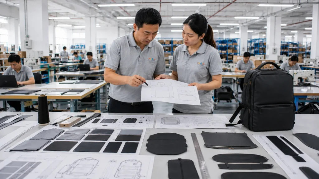 Backpack pattern making and engineering process