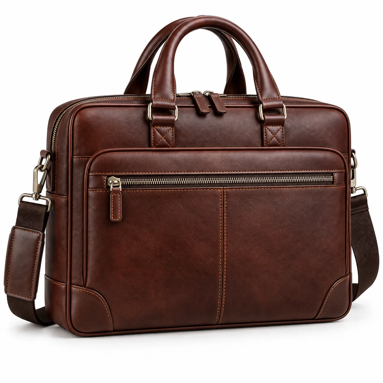 Business laptop briefcase with compartments for professionals