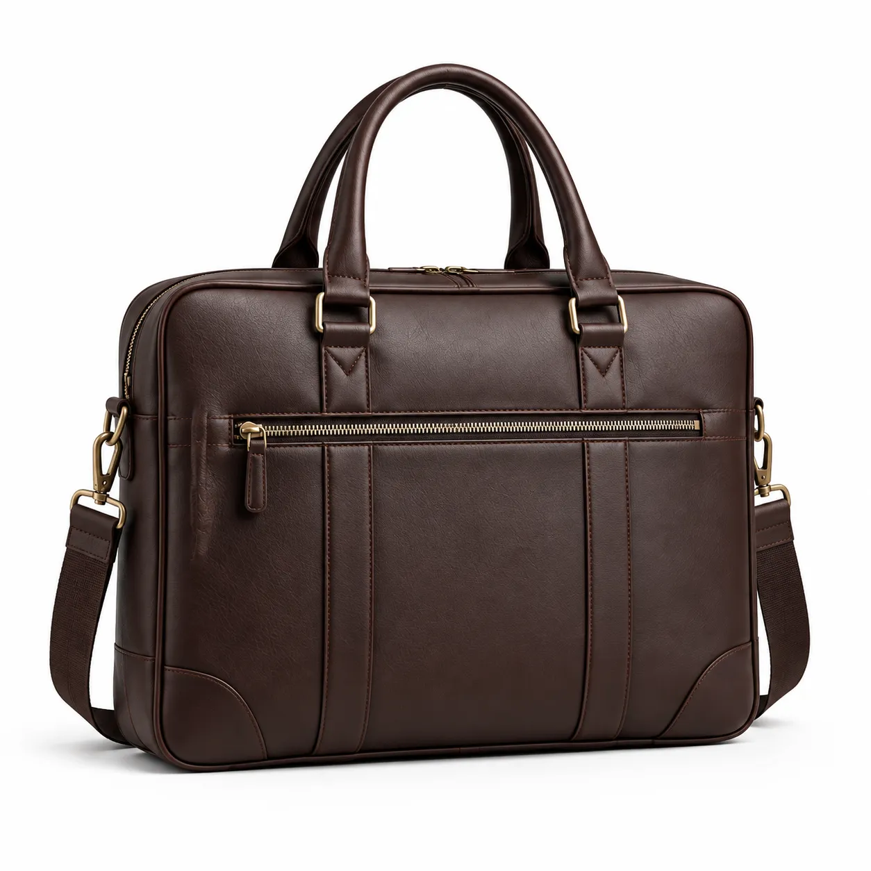 Leather executive laptop bag with premium business design