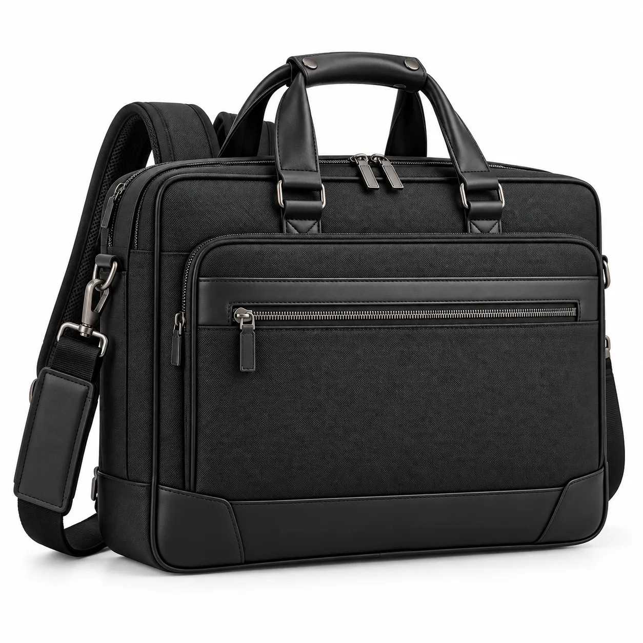 Leather executive laptop bag with premium business design