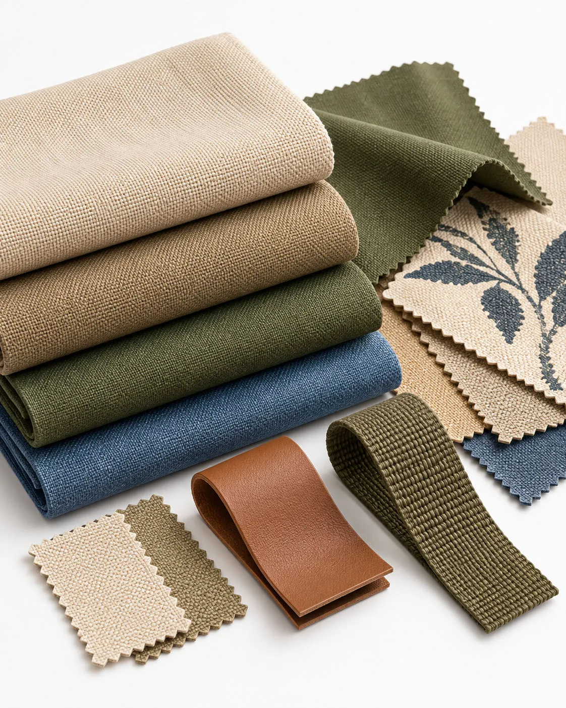 Canvas Crossbody Bag Material Textures