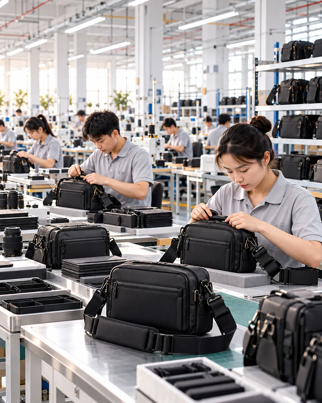 Crossbody Camera Bag Production Line