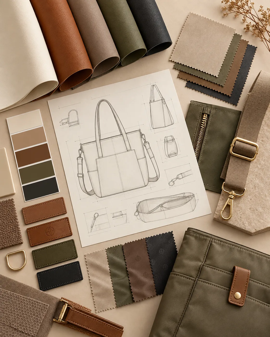 Crossbody Tote Bag Material and Branding Options
