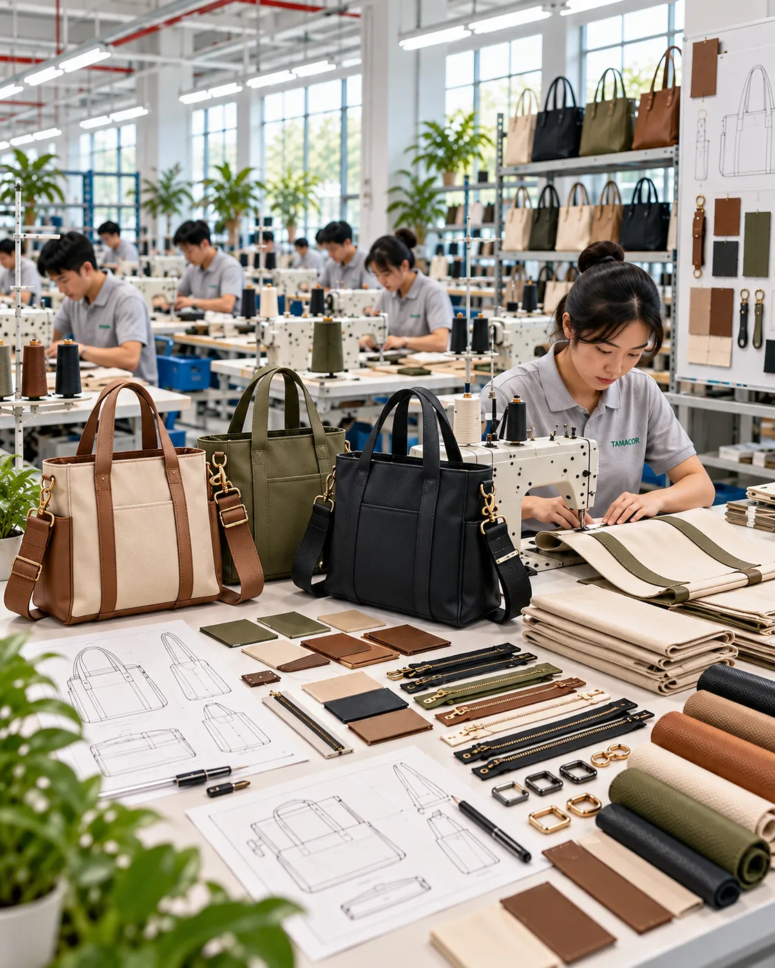 Crossbody Tote Bag Manufacturing Production Line