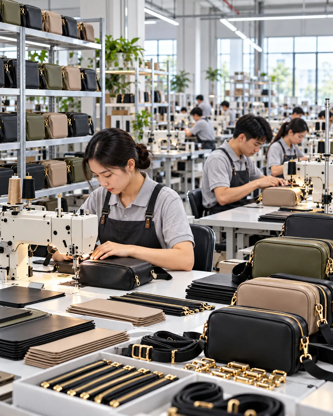 Nylon Crossbody Bag Production Line
