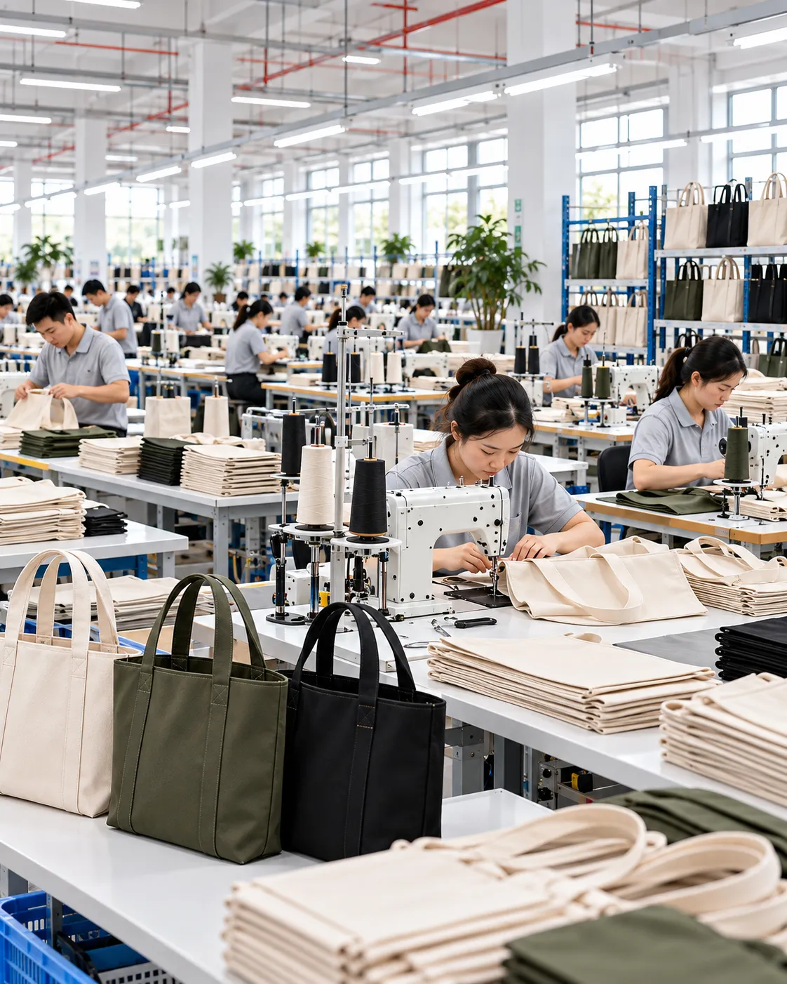 Custom Tote Bag Production Line