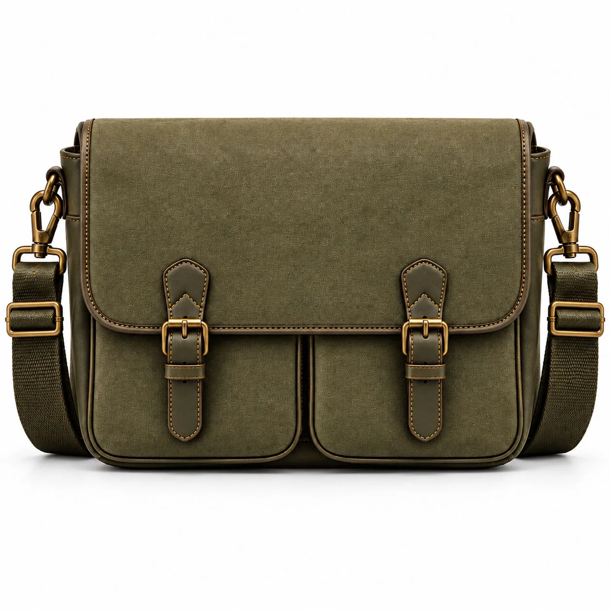 Heavy-Duty Canvas Crossbody Bag