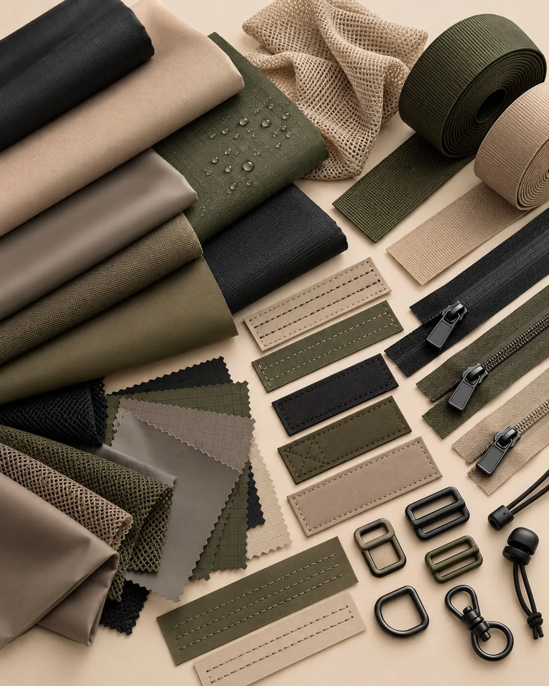 Nylon Crossbody Bag Material Textures
