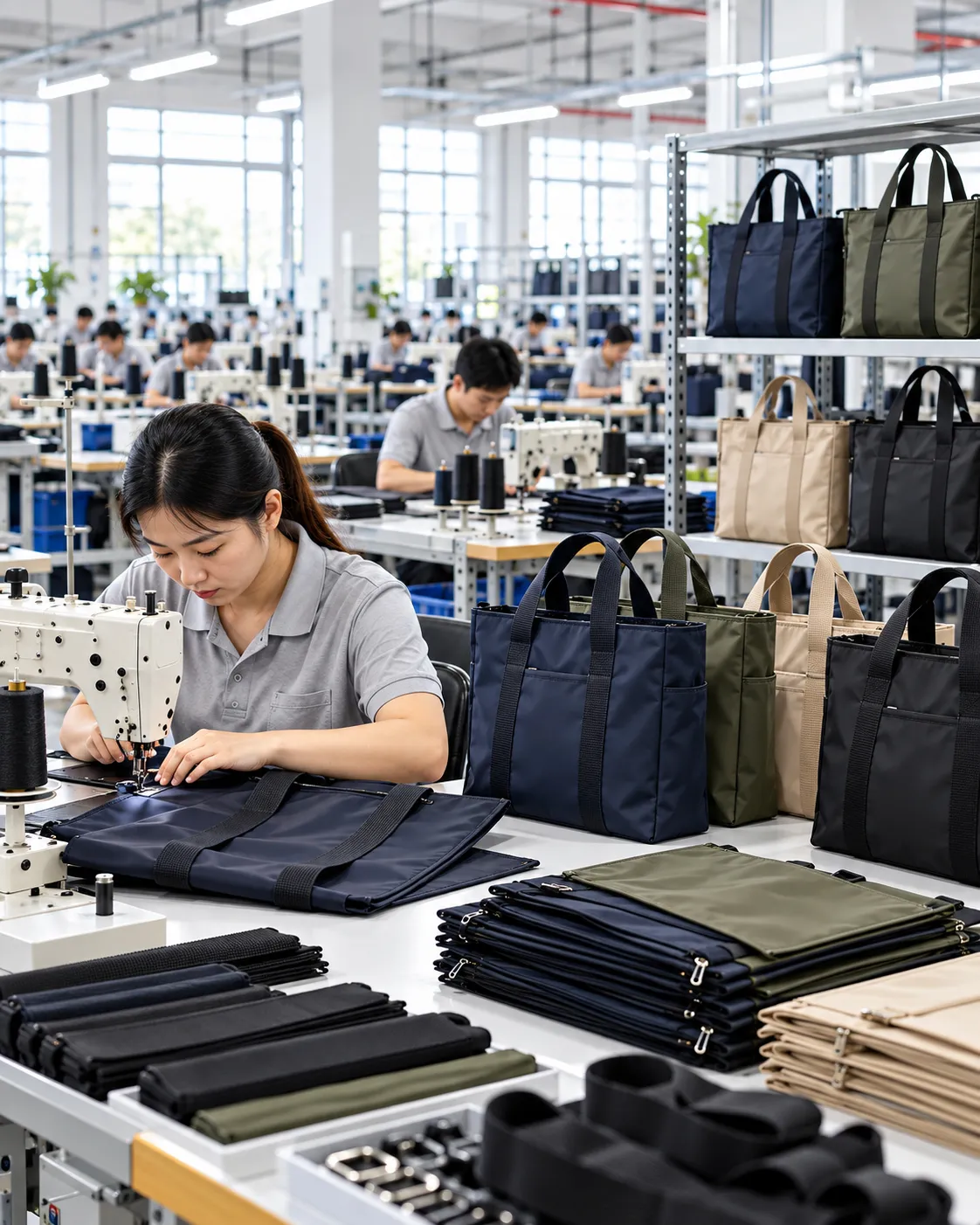 Nylon Tote Bag Manufacturing Production Line